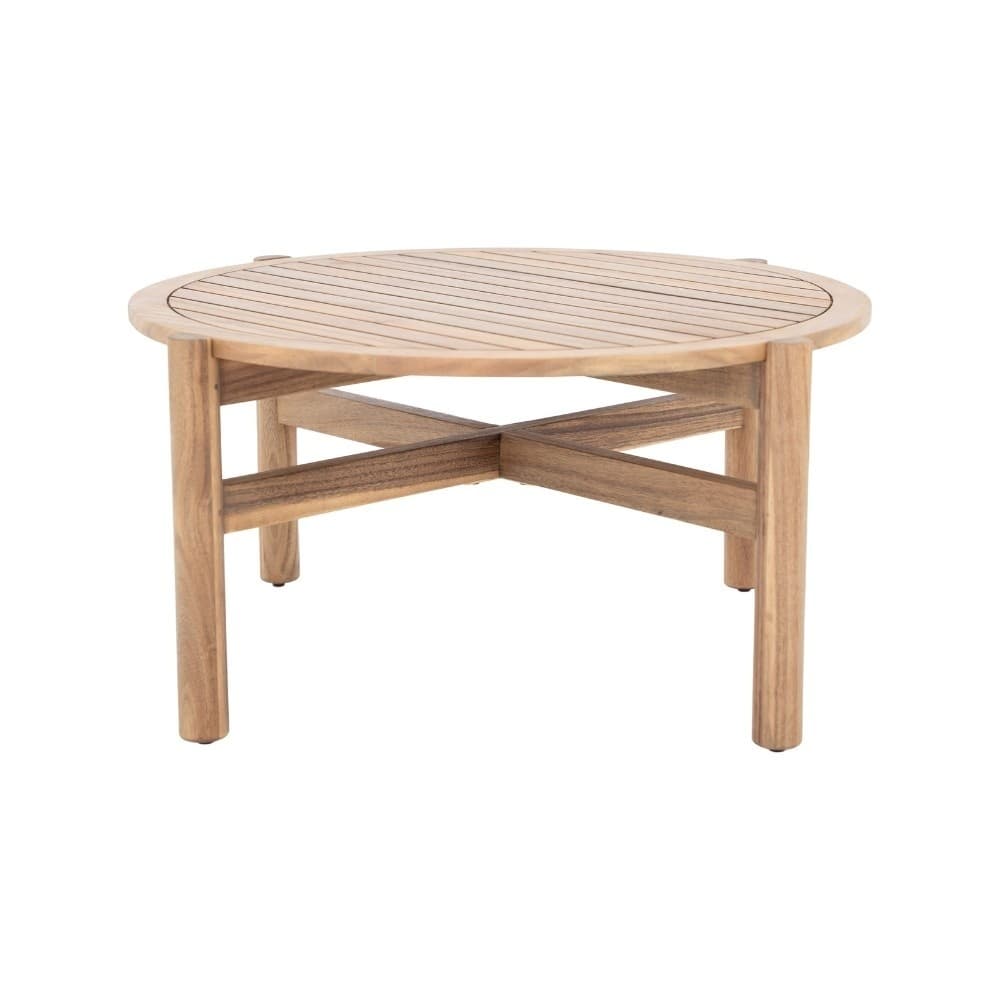 Braga koffietafel | hardhout | light teak look | 80cm rond
