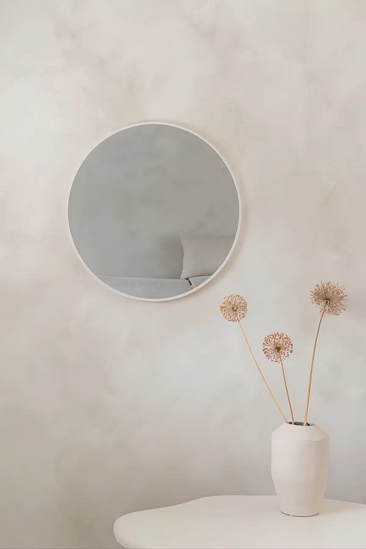 Ronde spiegel 60 cm - Mat Wit